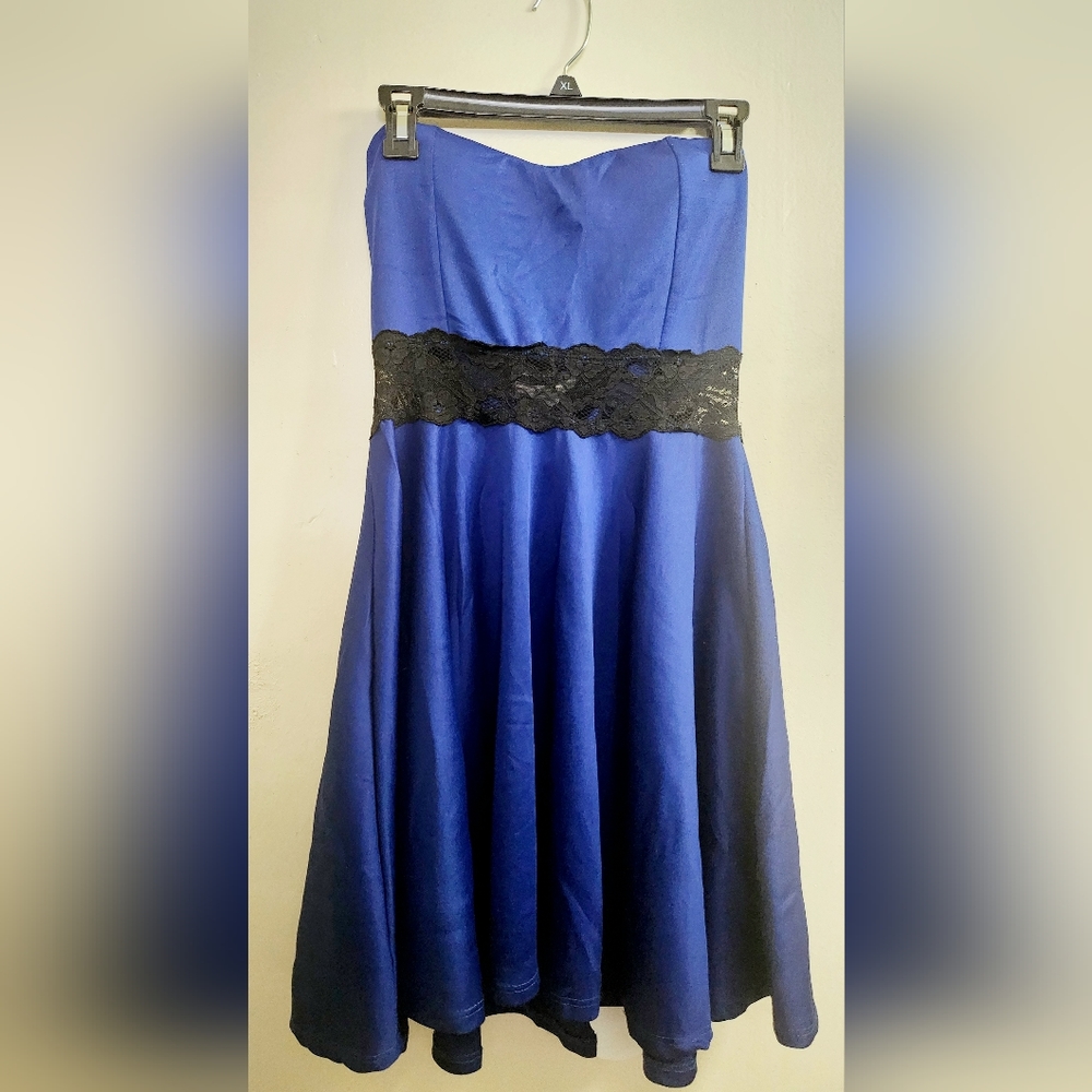 Wild Daisy XL Strapless Lace Waist Dress